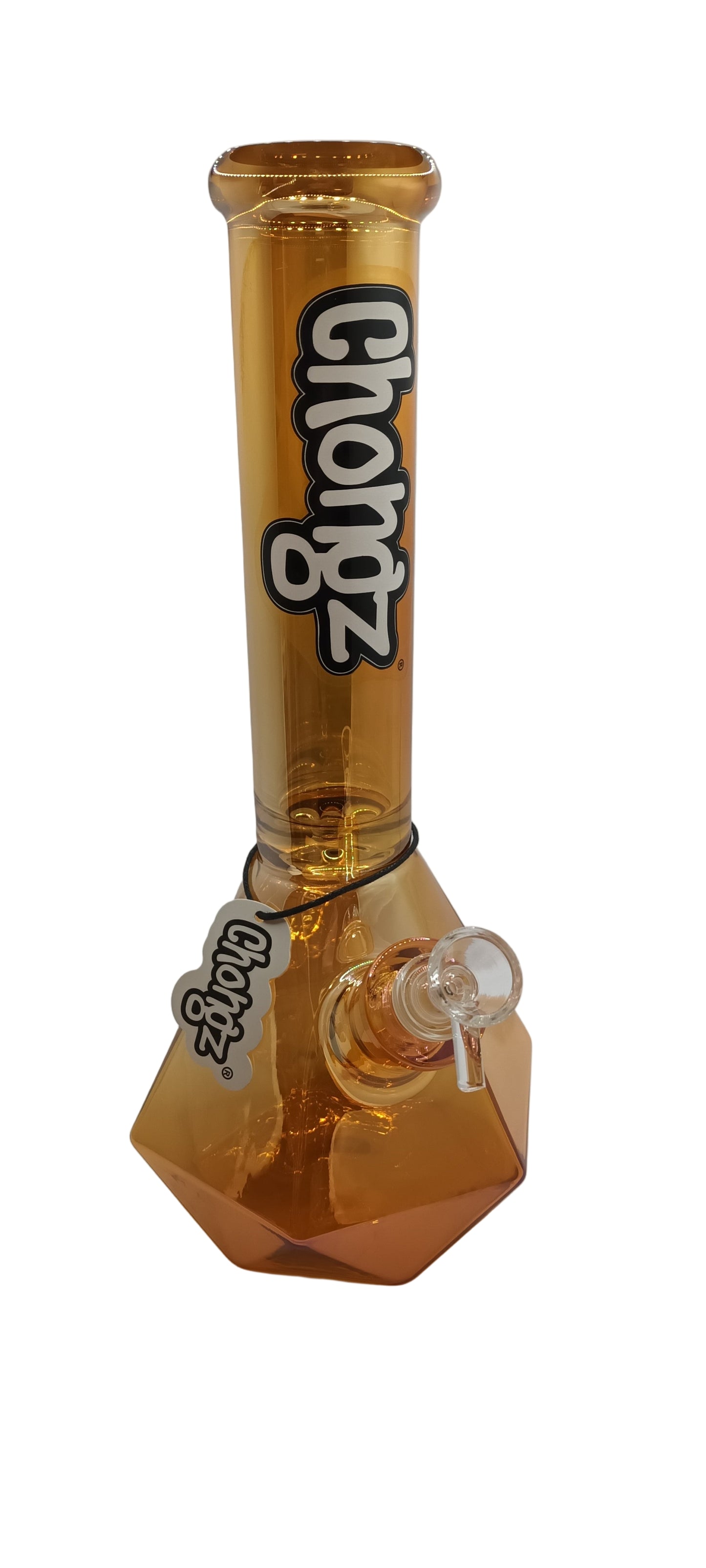 Chongz 35cm Johnny Gemstone Sunset Amber glass waterpipe