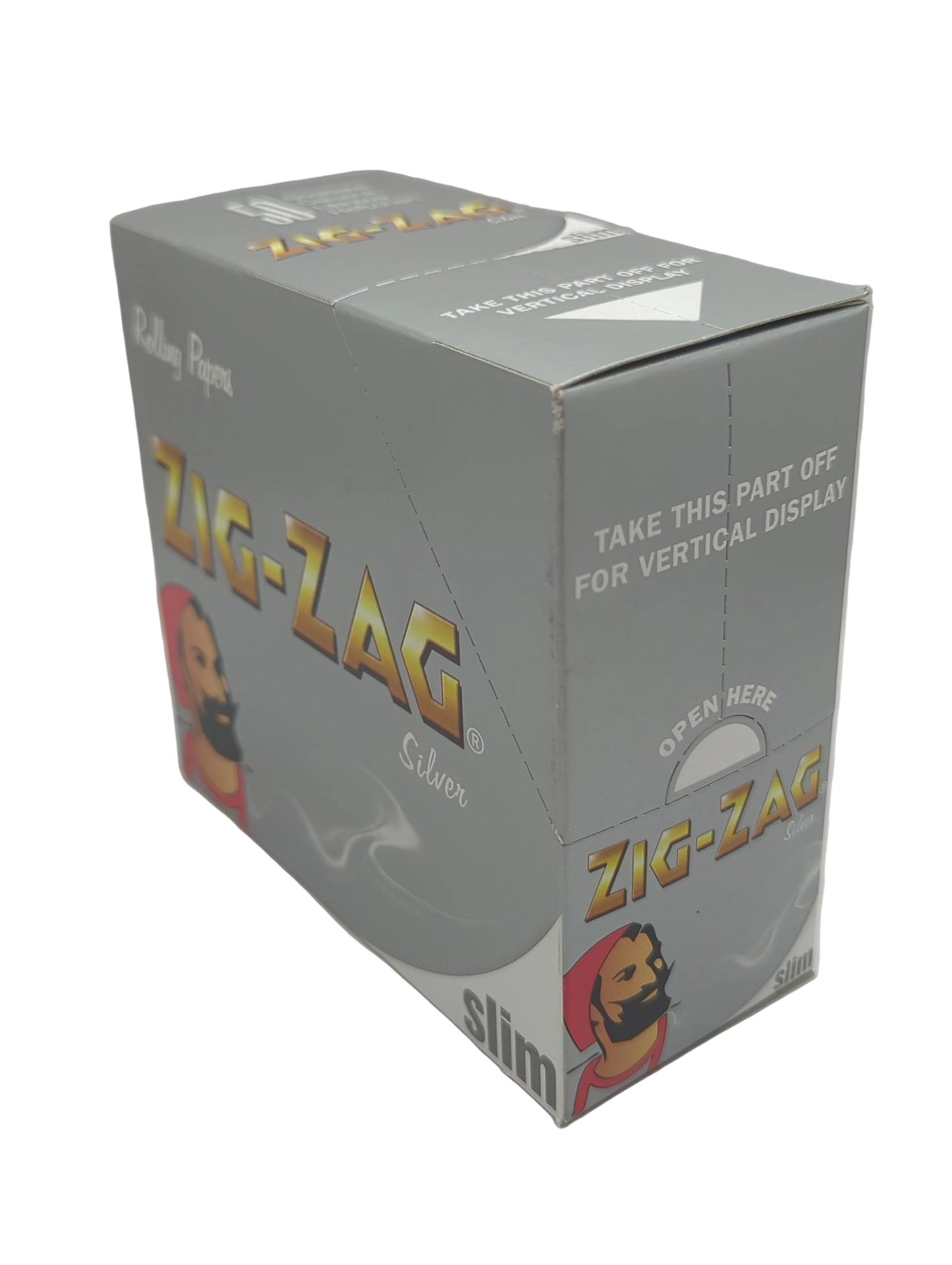 ZIG-ZAG Silver King Size Slim Rolling Papers (50 Box) BOX