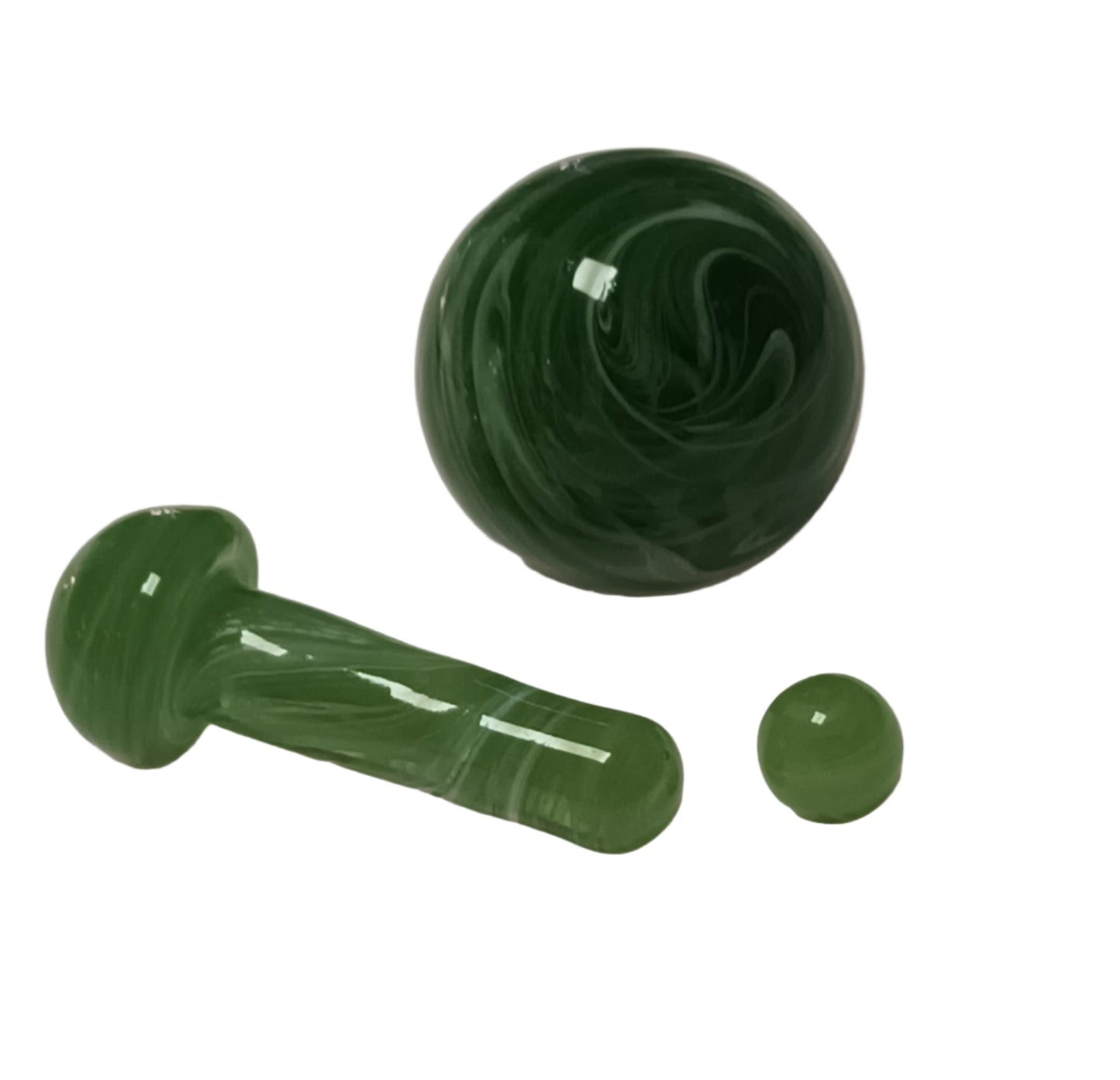 Head Happy - Glass Terp Slurper Set - 1pcs 20mm Pearl, Hanging Pearl, 6mm Quartz Pearl