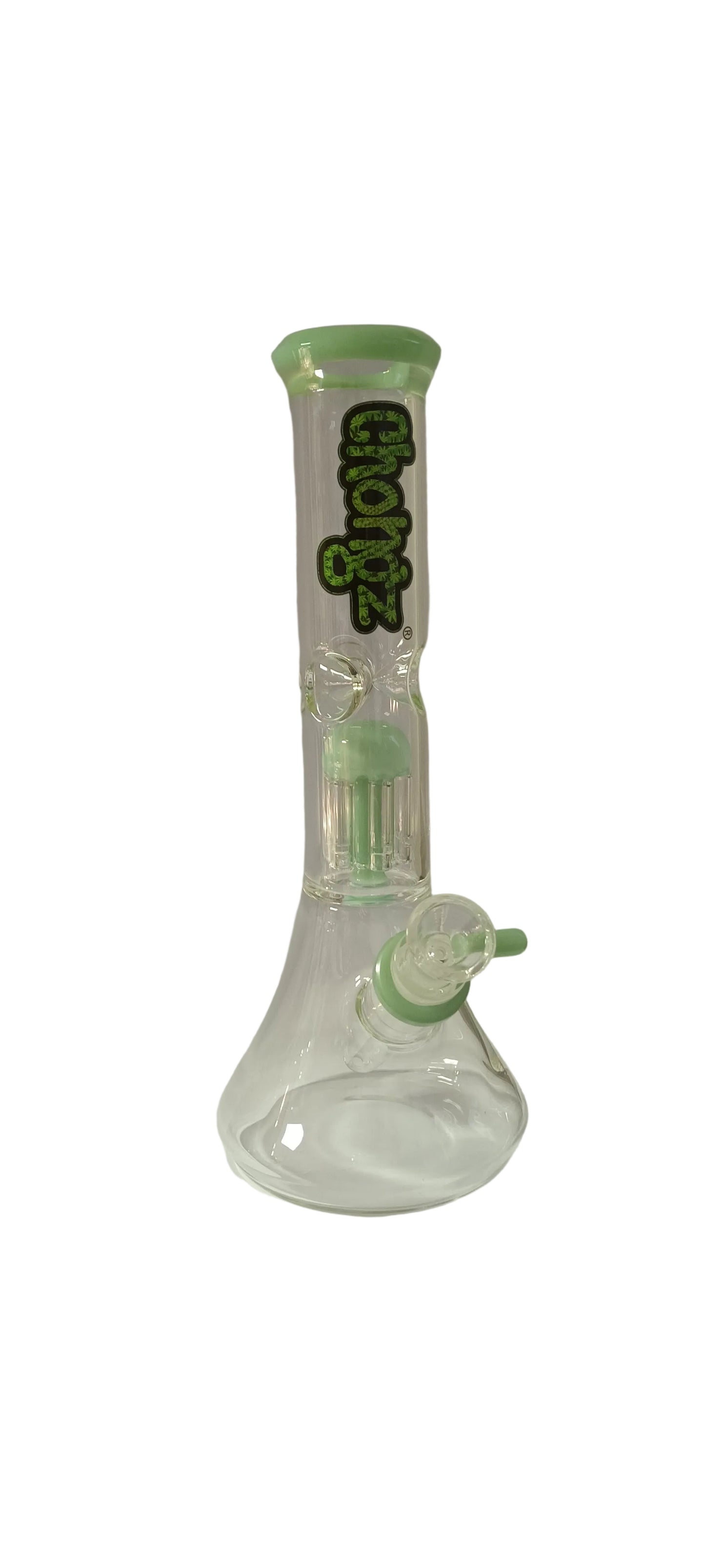 Desire Path 4mm 27.5cm Milk Green Waterpipe