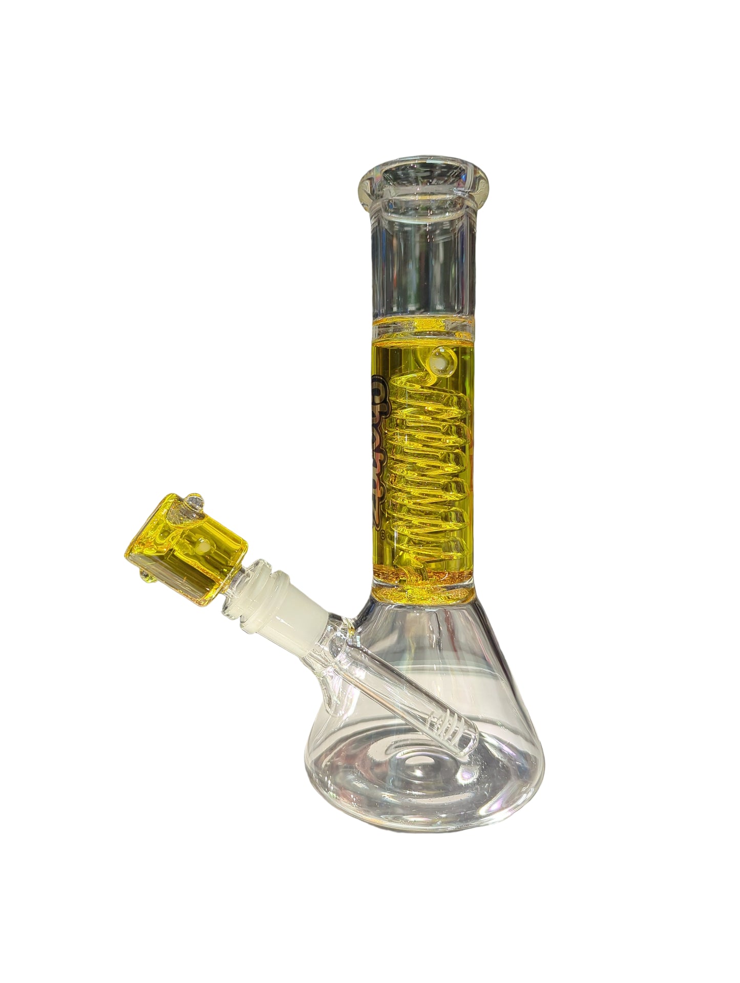 Chongz 25cm Daft Yellow Liquid Filled Waterpipe