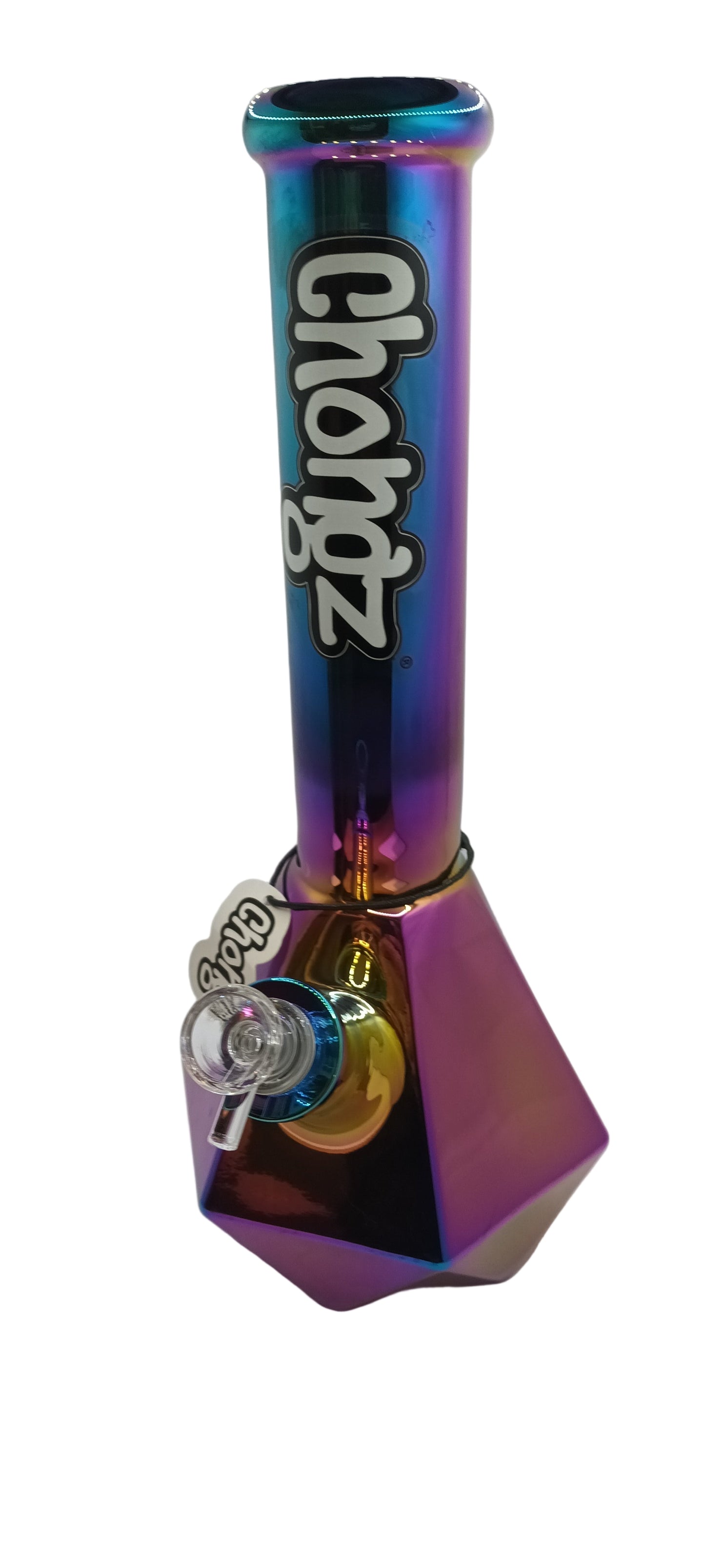 Chongz 35cm Johnny Gemstone Multichrome glass waterpipe