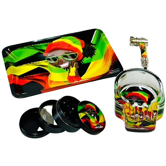 SMK Rasta Man Design 4 pcs Gift Set