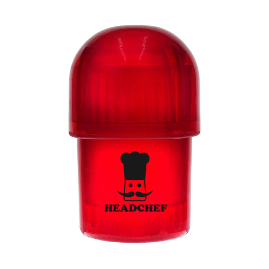 Headchef POD Plastic Grinder & Storage Pot - RED