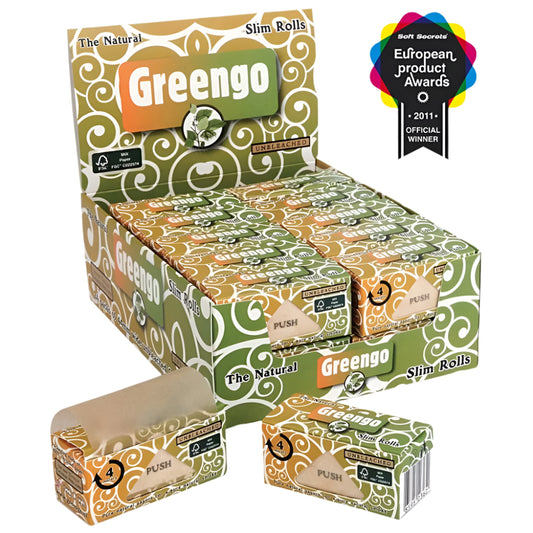 Greengo The Natural Slim Rolls Unbleached Papers