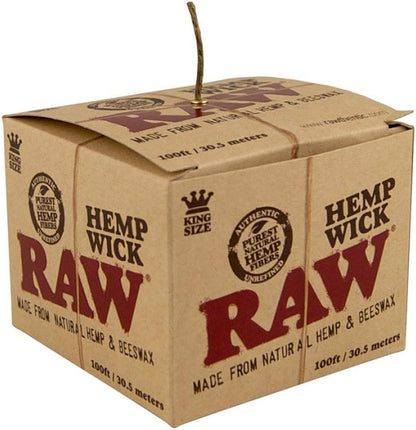 RAW - Hemp Wick Ball - 30.5m - 100ft Hemp & Beeswax Wick
