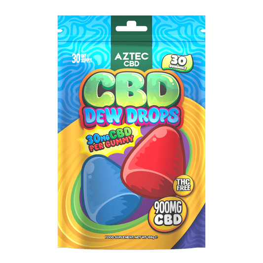 Aztec CBD 900mg Gummies - 150g - Dew Drops
