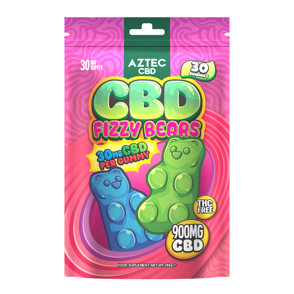 Aztec CBD 900mg Gummies - 150g - Fizzy Bears