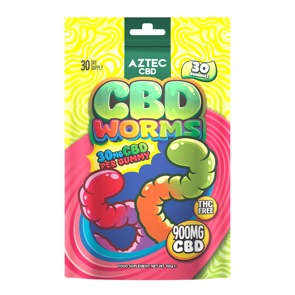 Aztec CBD 900mg Gummies - 150g - Worms