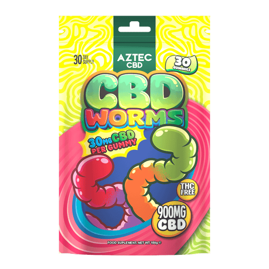 Aztec CBD 900mg Gummies - 150g - Worms