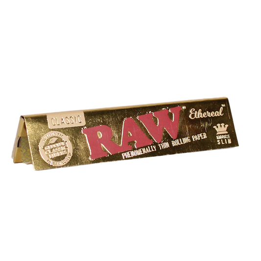 RAW Ethereal Gold - Ultra-Thin Kingsize Slim Rolling Papers