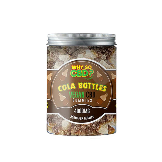 Why So CBD? 4000mg Broad Spectrum CBD Large Vegan Gummies - 11 Flavours - Cola Bottles