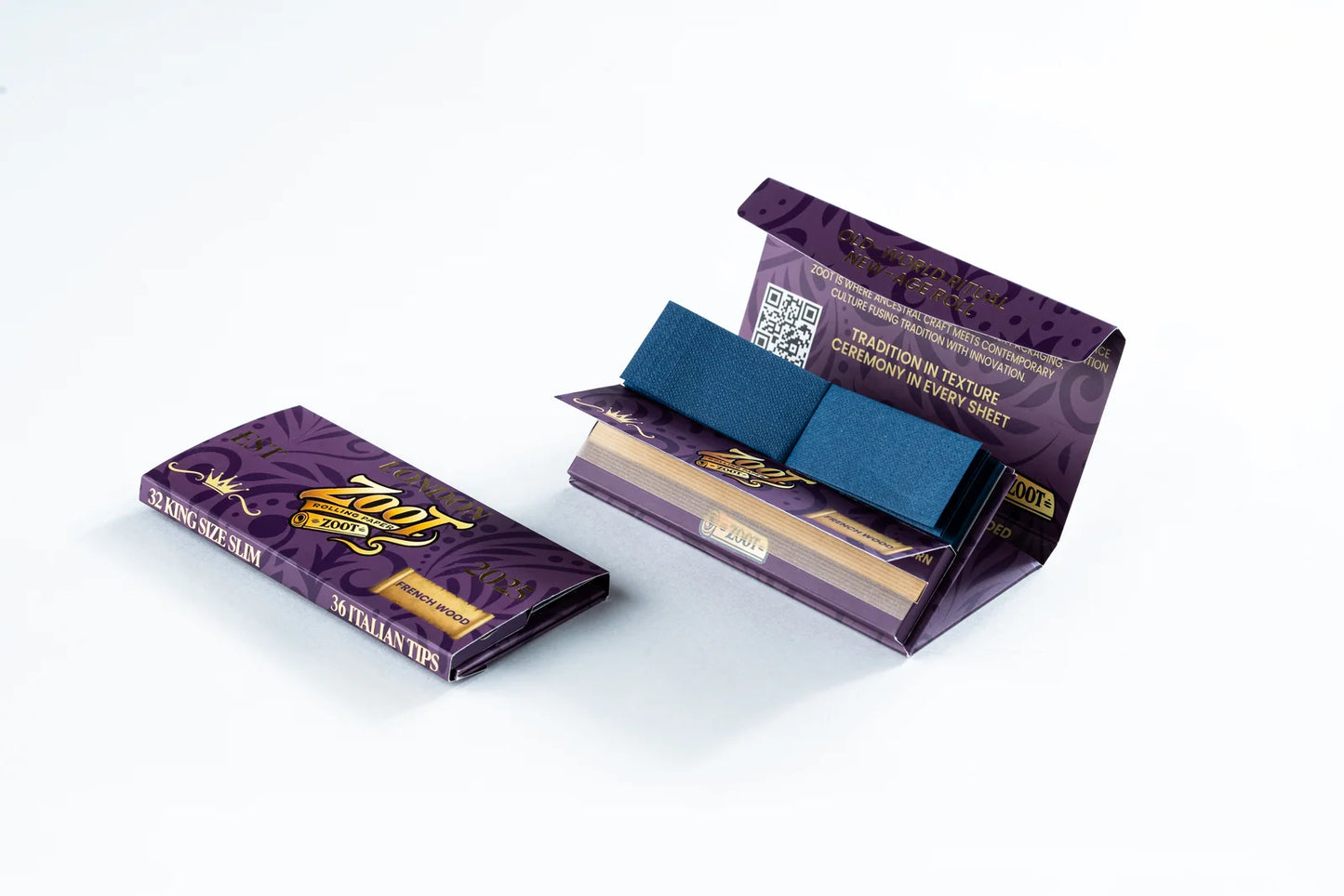 Zoot Purple Unbleached Ultra Thin French with Italian Tips
