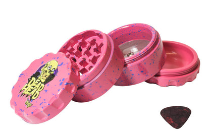 Dead Head 60mm 4pt Hot Pink with Purple Splashes