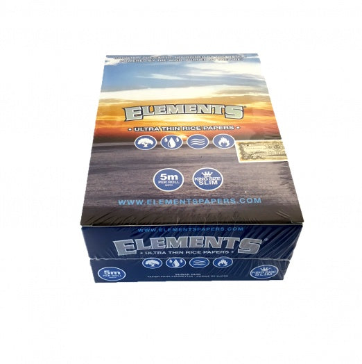 Elements King Size Slim 5m Rolls- 10 Pack