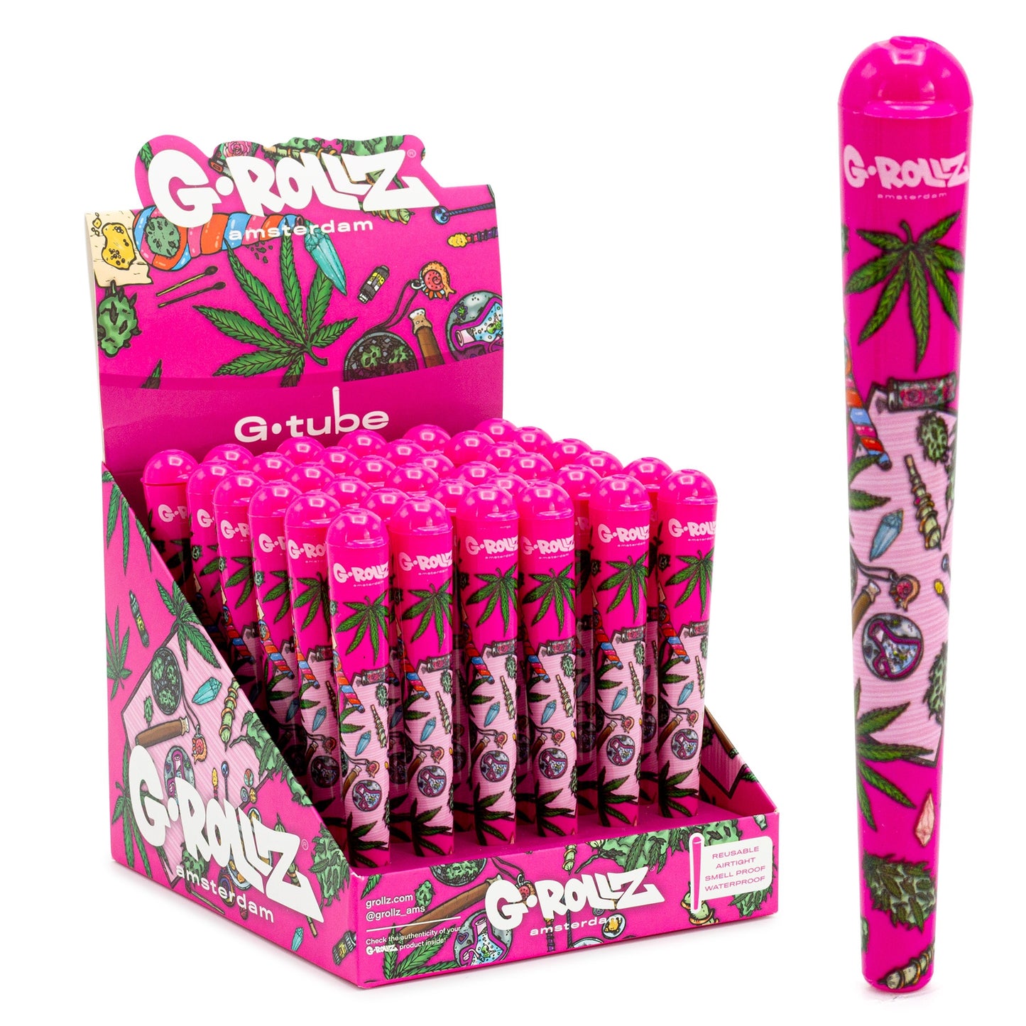 G-Tube Amsterdam Picnic Candy Pink Cone Holders