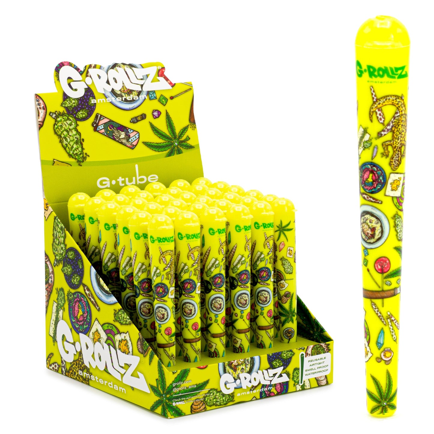 G-Tube Amsterdam Picnic Yellow Cone Holders