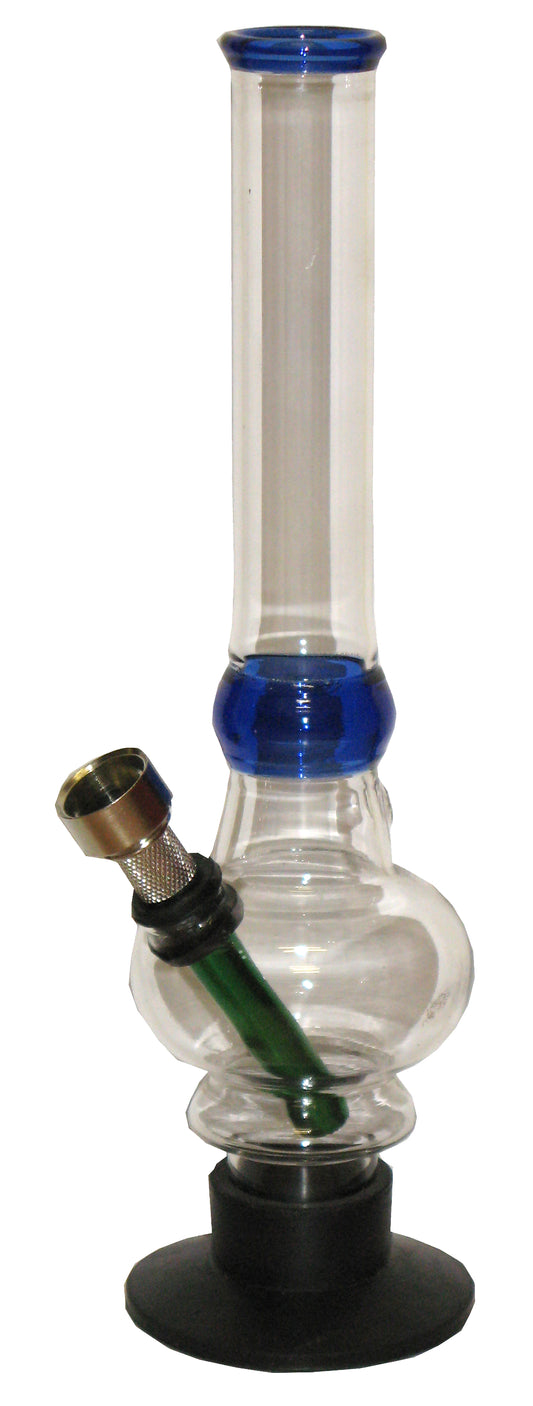 Basil Bush Coloured Glass Bong 20cm