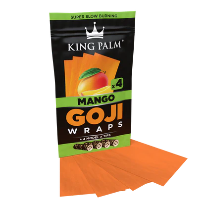 King Palm Goji Blunt Wrapsx 4 wraps - Mango - 10 Pack