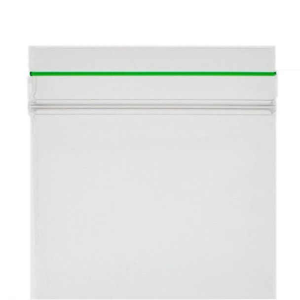 Grip Seal Plain Green Strip Resealable Bags (45 x 45mm)