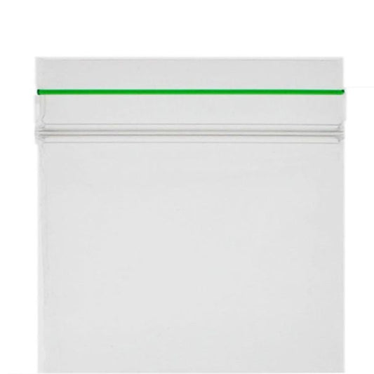Grip Seal Plain Green Strip Resealable Bags (45 x 45mm)