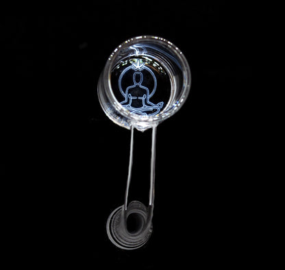 Head Happy Bottom Logo Beveled edge 25mm 14mm Male 90 Degree - Quartz Banger - SO-03