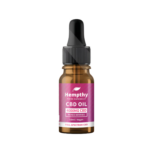 Hempthy 4000mg CBD Oil Full Spectrum Mixed Berries - 10ml