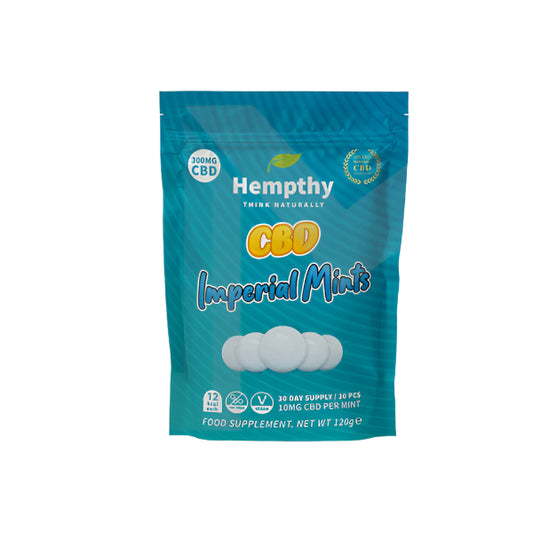 Hempthy 300mg CBD Gummies 30 Ct Pouch - Imperial Mints