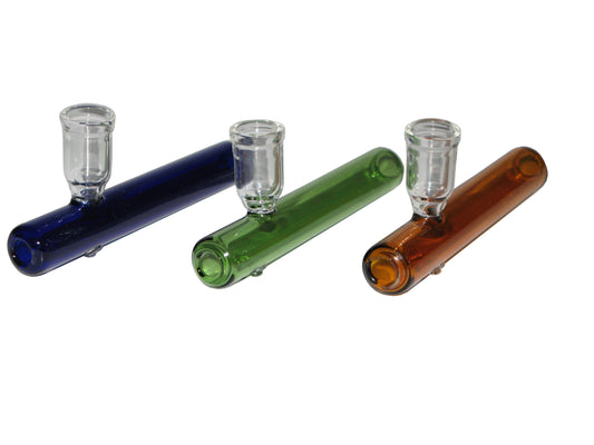 Coloured K2 18mm Glass Shotgun Pipe 12cm