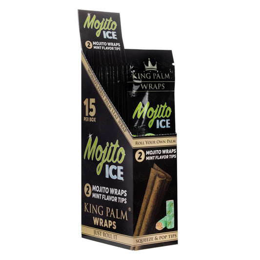 King Palm- 2 Wrap  - Mojito Ice + Mint Tips