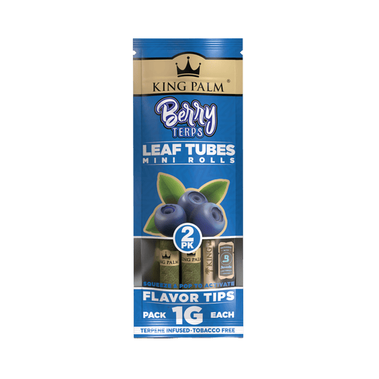King Palm - Mini Rolls - 2 pack- 1g - Wrap - Berry Terps - Single Pack