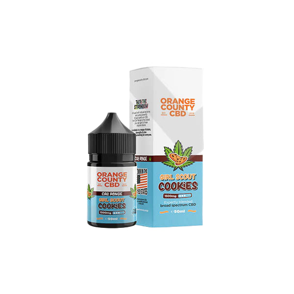 Orange County CBD Cali Range 1500mg CBD 50ml E-liquid (60VG/40PG) - Girl Scout Cookies