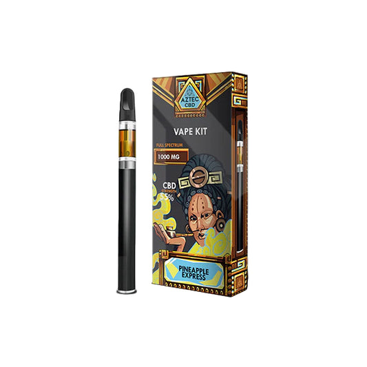 Aztec CBD 1000mg Vape Kit - 1ml - Pineapple Express