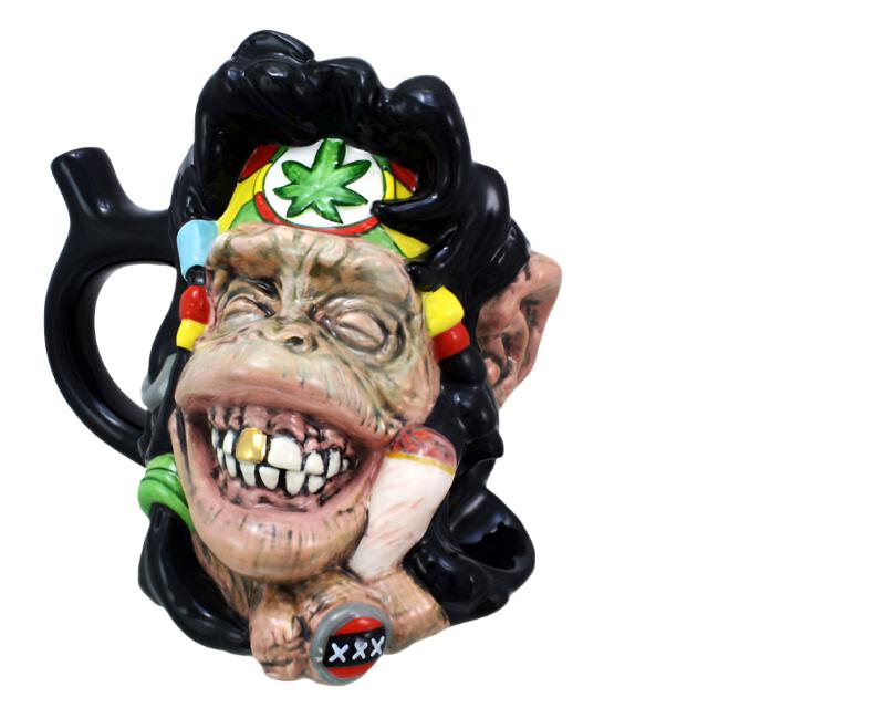 Rasta Chimp Smoking Mug