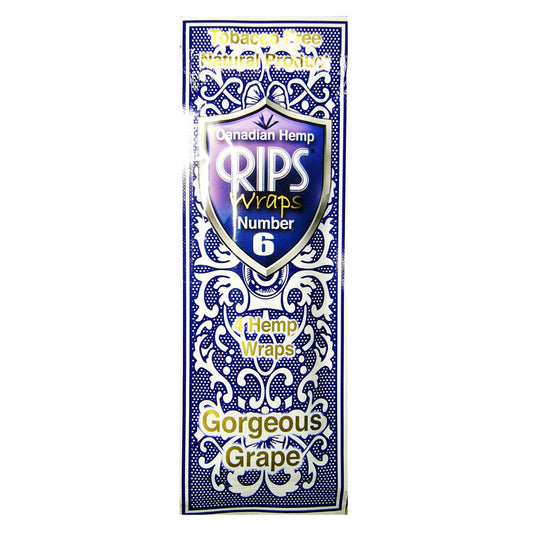 Rips Canadian Rips Hemp Wraps No6 - Gorgeous Grape - 10 Pack