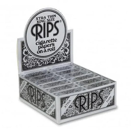 Rips Rolling Papers Rolls Black - Kingsize - (XTRA THIN) 5meter (24pcs) BOX