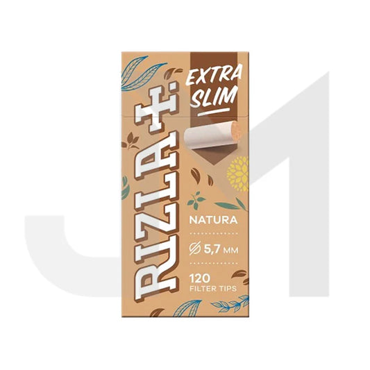 Rizla NATURA Ultra Slim Filter Tips - 5.7mm (20 pack) (120 Filters)
