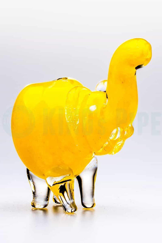 Solid Colour Elephant Animal Glass Pipe  3 Mini