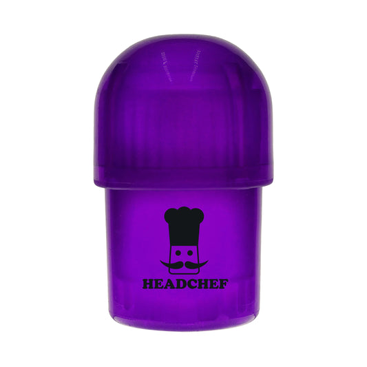 Headchef POD Plastic Grinder & Storage Pot - PURPLE