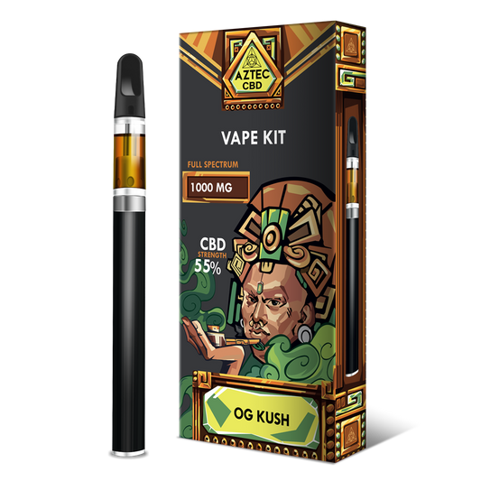 Aztec CBD 1000mg Vape Kit - 1ml - OG Kush