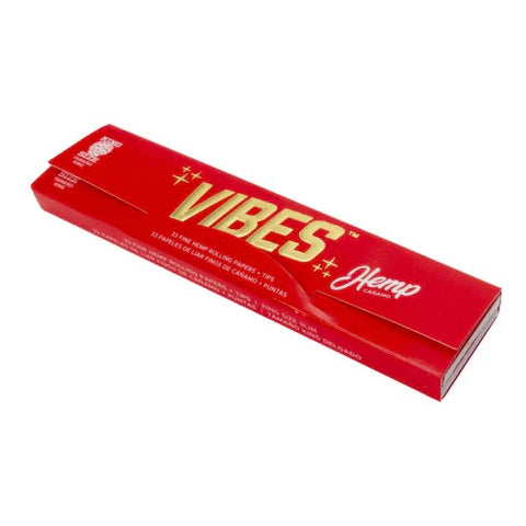 VIBES - King Size Slim - Hemp with Filter Tips 10 Pack
