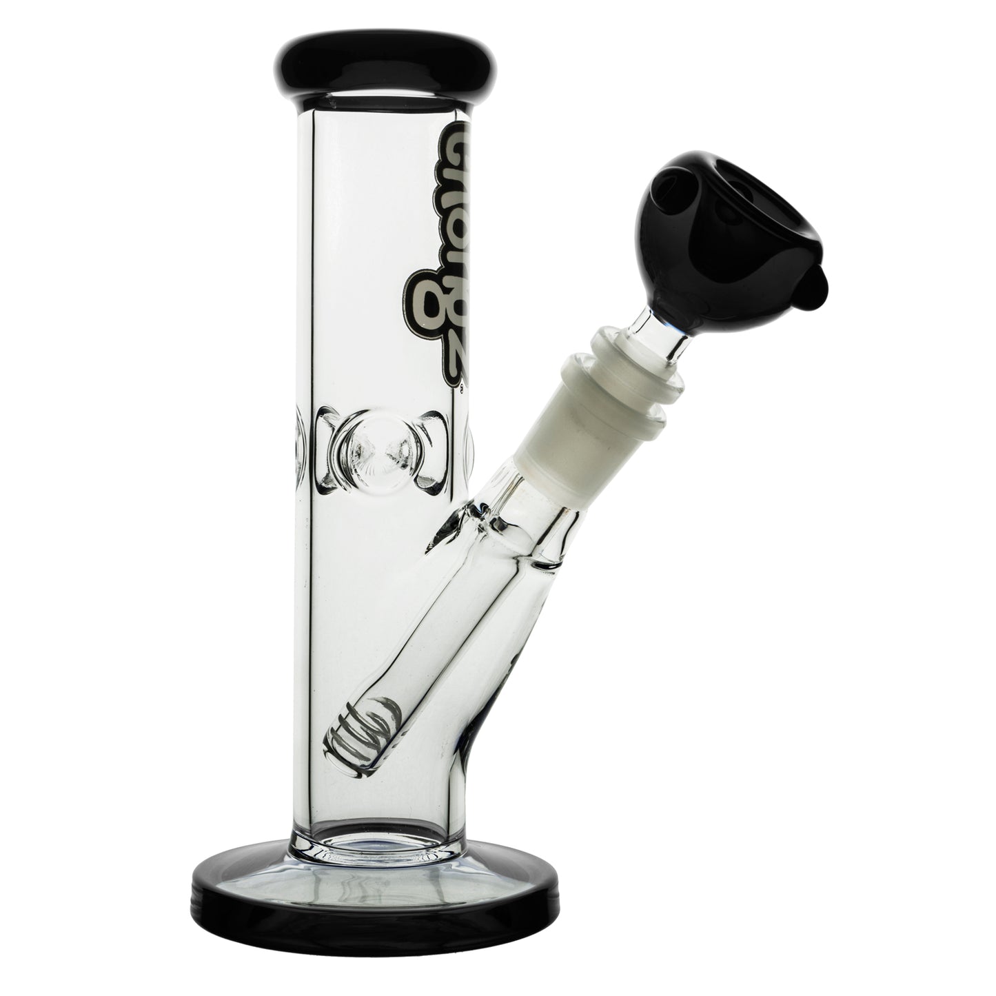 Glass Chongz Rawhide 21cm Ice with Black Accents