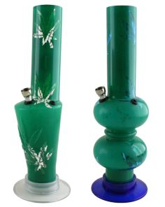 Leaf Design Waterpipe - Assorted (12.5 Inch)
