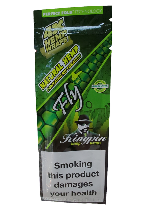 King Pin Hemp Blunt Wraps - Fly - 10 Pack
