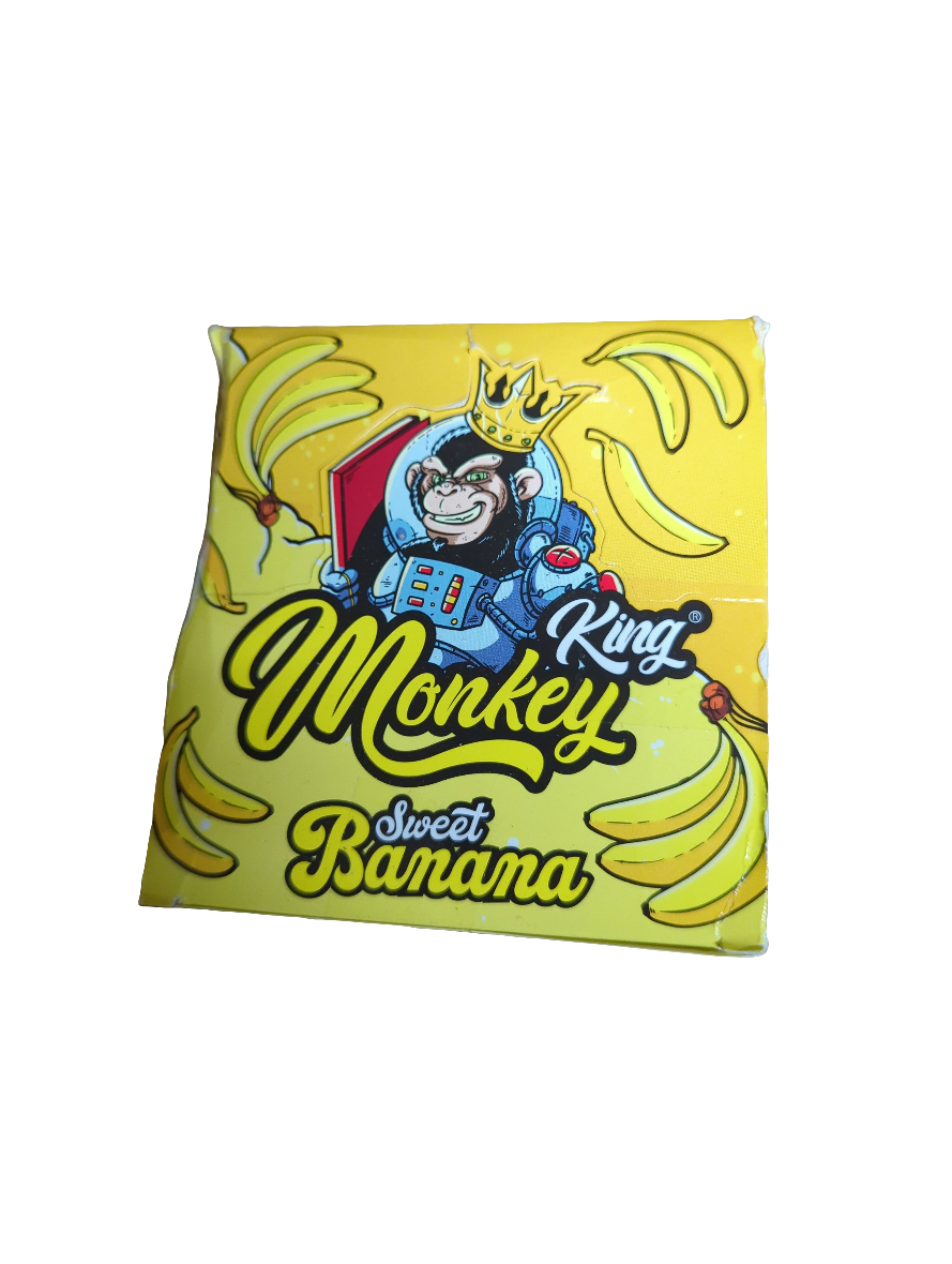 Monkey King Sweet Banana Flavour King Size Slim Paper + Tips - Single Pack