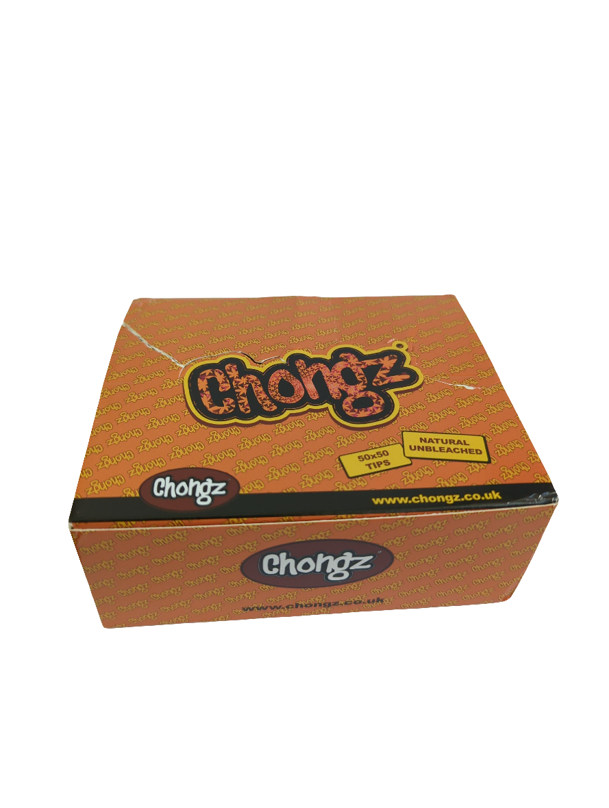 Chongz Orange Natural Unbleached Perforated Tips [50x50pcs]