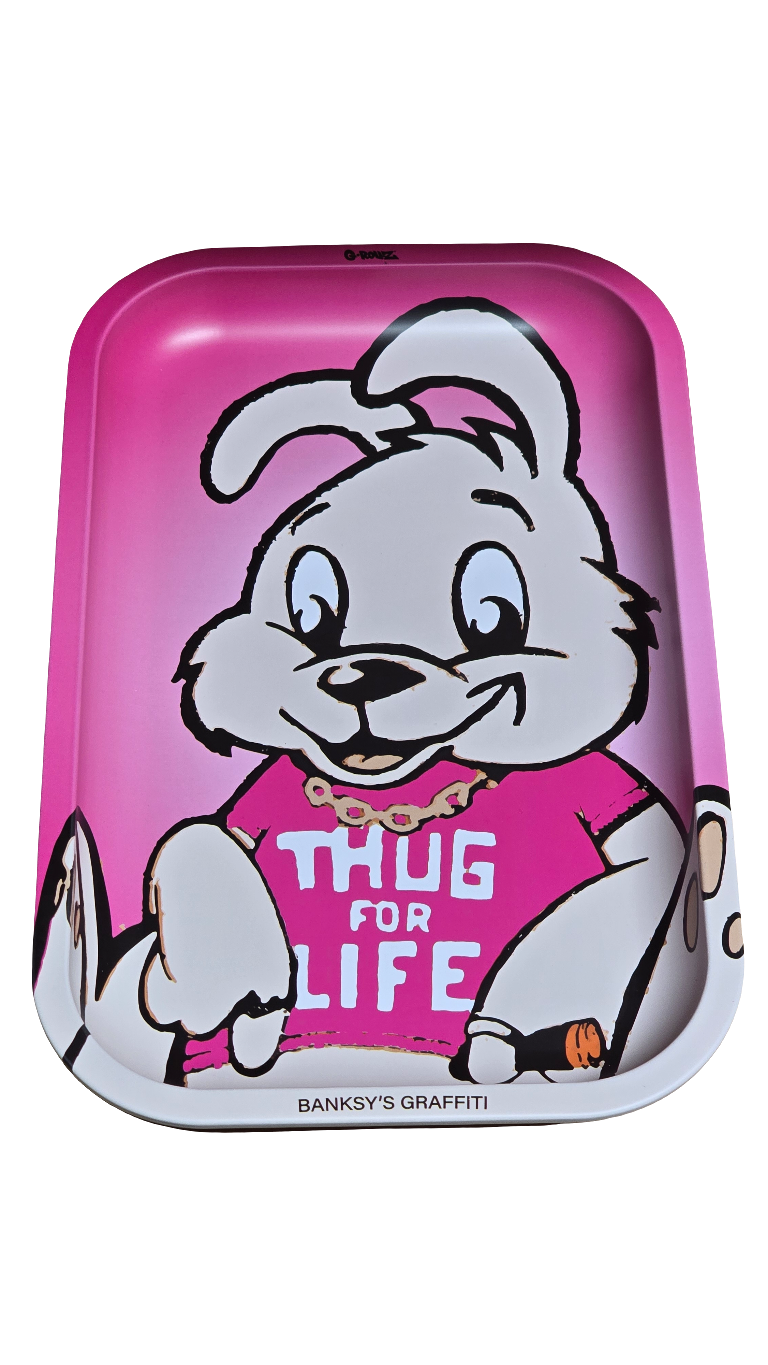 G-Rollz Banksy's Graffiti 'Thug for Life' Medium Tray 17.5 x 27.5 cm