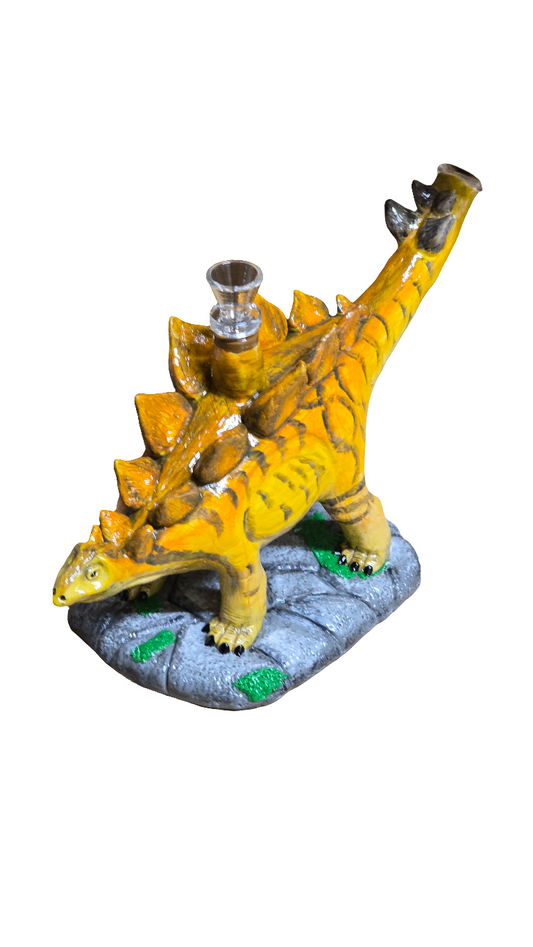 "STEGOSAURUS" Glass Dino Waterpipe 24cm x 12cm