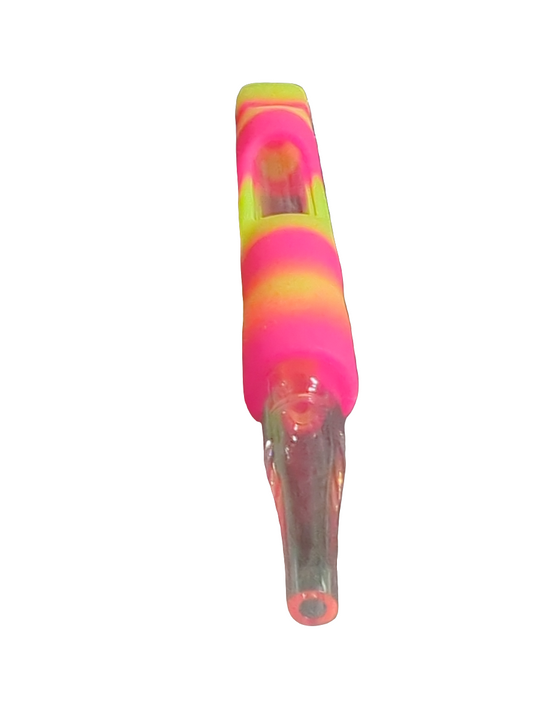 Glass + Silicone Nectar Collector with Silicone Grip