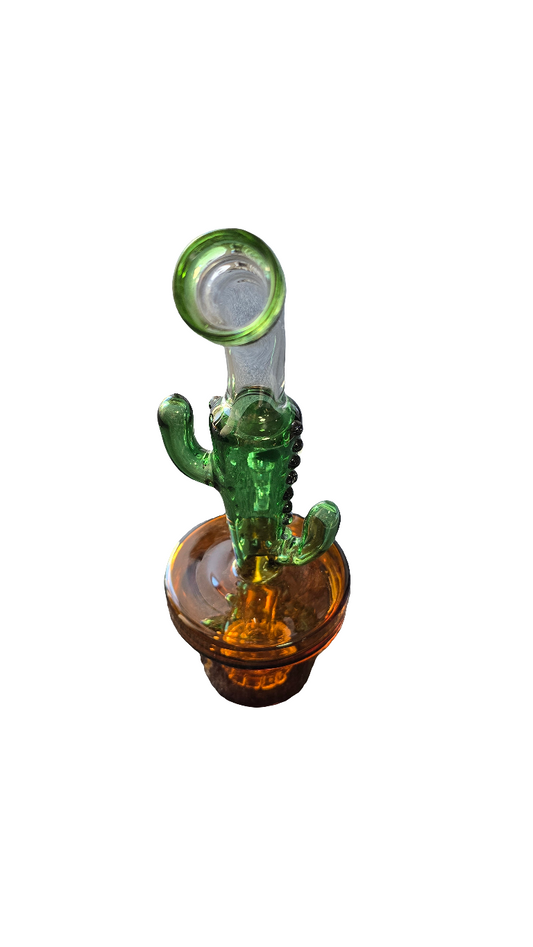 Glass Small Percolator Cactus Bong (14mm) 23cm 220gm